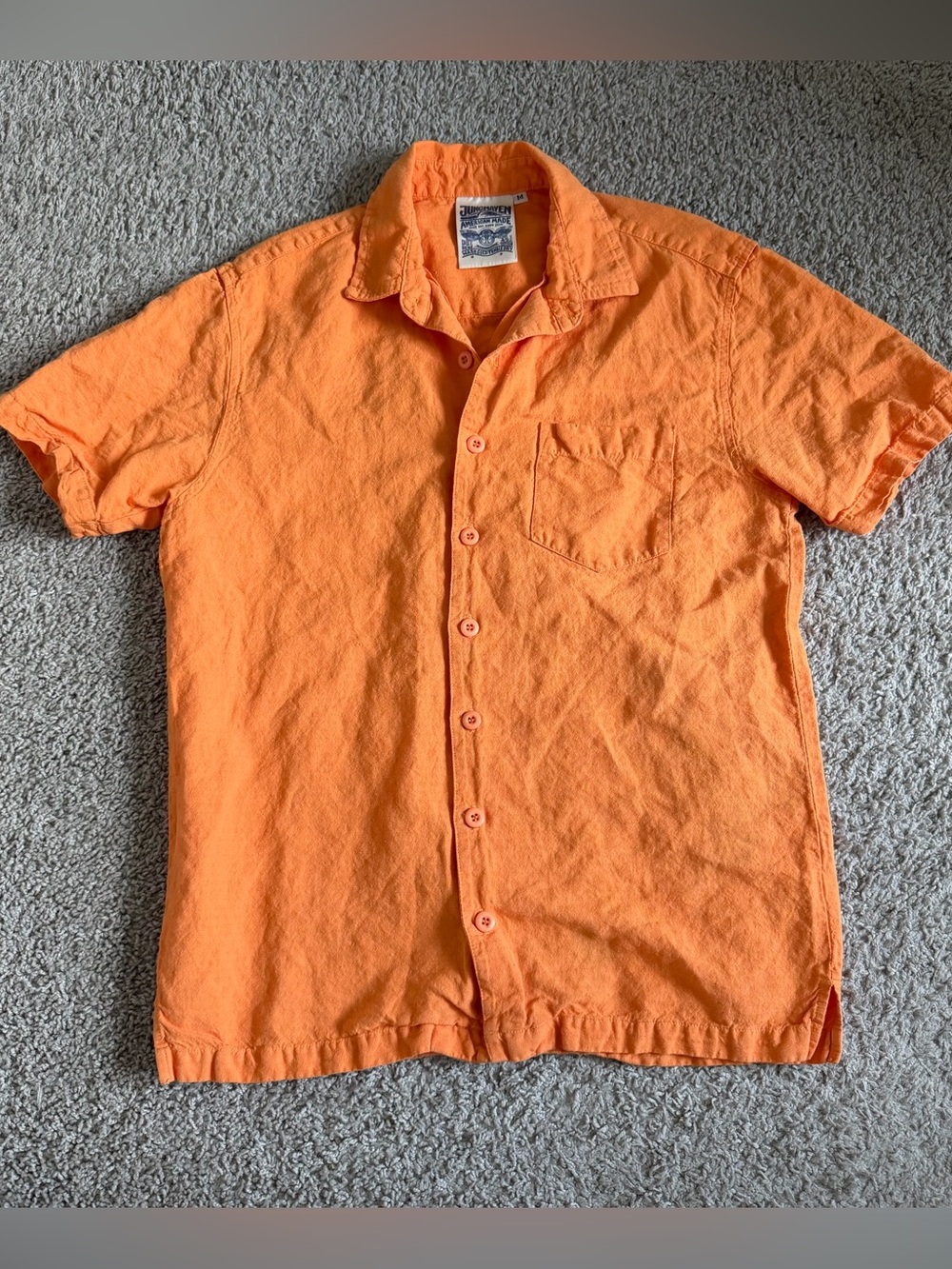 Jungmaven Hemp / Cotton Short Sleeve Button Down Shirt